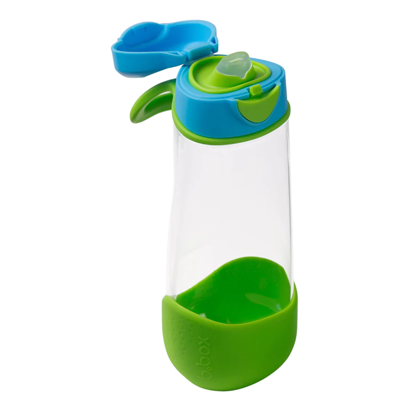 B.Box Sport Spout Bottle, 600ml, Ocean Breeze - Healthy Snacks NZ