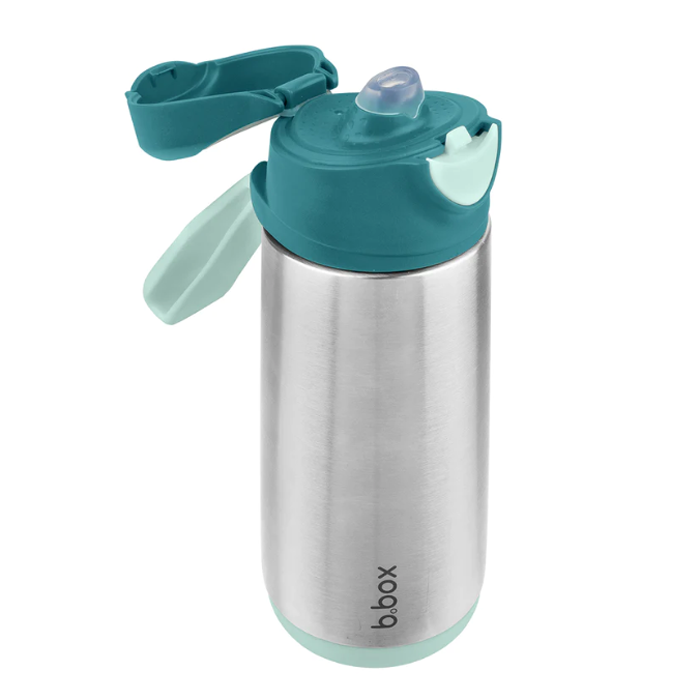 500ml insulated sport spout bottle, emerald forest - Healthy Snacks NZ