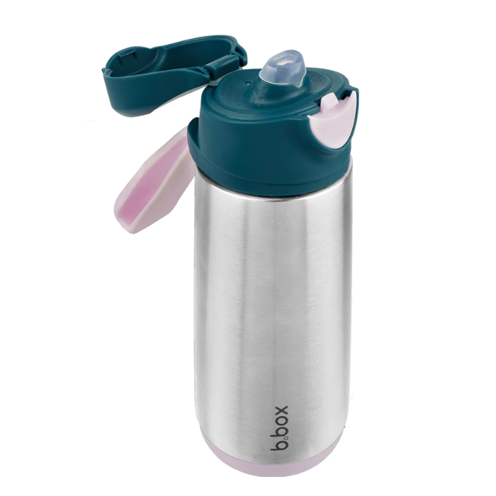 500ml insulated sport spout bottle, indigo rose - Healthy Snacks NZ