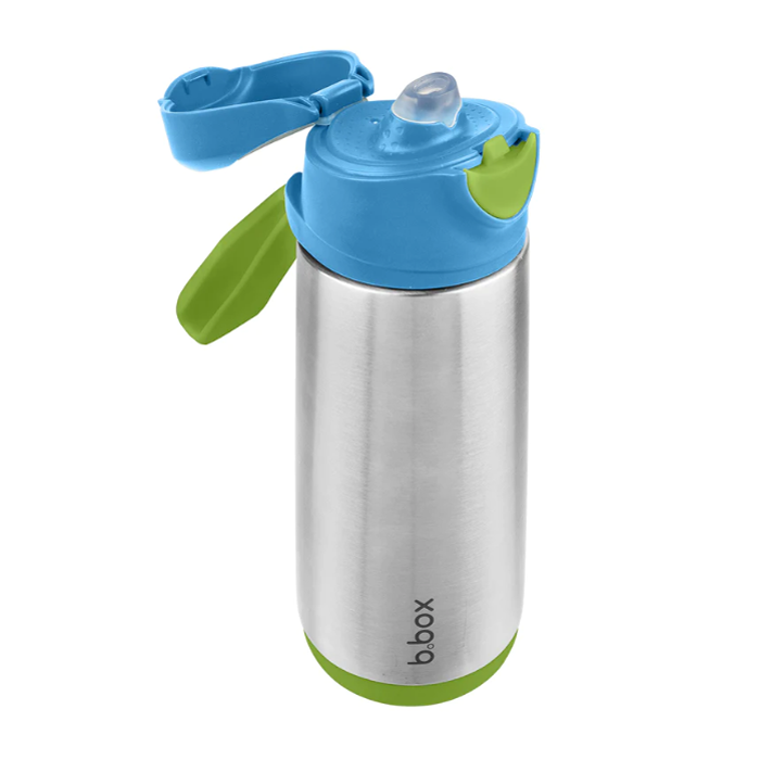 500ml insulated sport spout bottle, ocean breeze - Healthy Snacks NZ