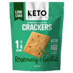Load image into Gallery viewer, KETO Almond Flour Crackers, Rosemary &amp; Garlic, 64g - Healthy Snacks NZ
