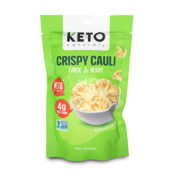 Keto Naturals, Cauliflower Bites, Garlic & Herbs - Healthy Snacks NZ 