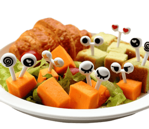 (10pc) Food Picks, Googly Eyes - Healthy Snacks NZ