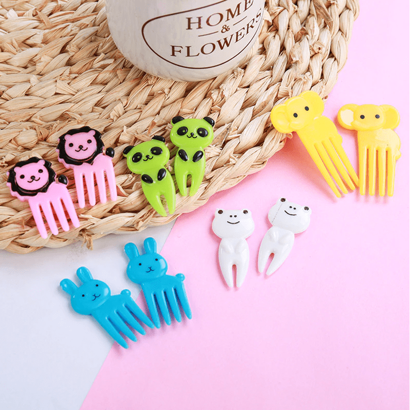 (10pc) Bento Food Picks, Elephant - Healthy Snacks NZ