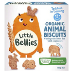 Load image into Gallery viewer, Little Bellies, Animal Biscuits. No sugar added, all natural, organic. New Packaging. Healthy Snacks NZ.
