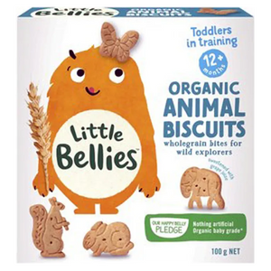 Little Bellies, Animal Biscuits. No sugar added, all natural, organic. New Packaging. Healthy Snacks NZ.
