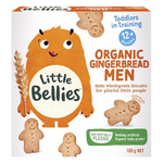Load image into Gallery viewer, Little Bellies, Organic Gingerbread Biscuits. No sugar added, all natural, organic. New Packaging. Healthy Snacks NZ.
