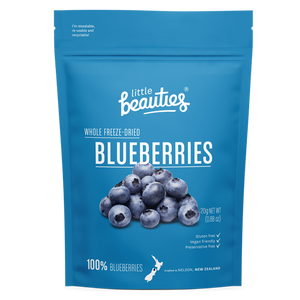Freeze-Dried Whole NZ Blueberries, 25g - Healthy Snacks NZ