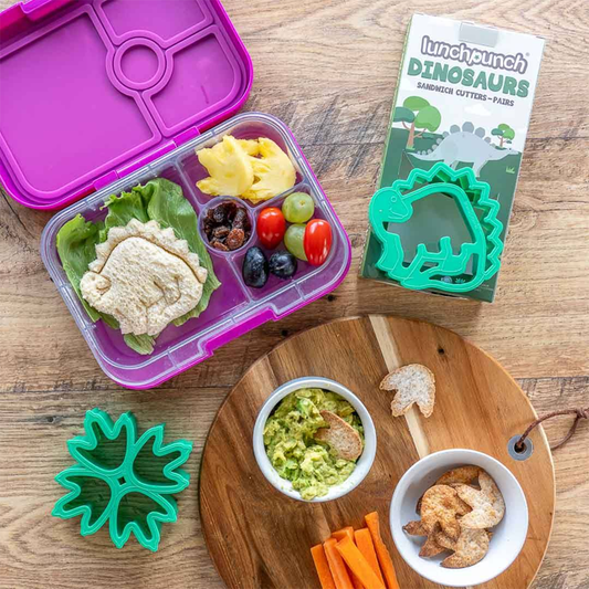 Lunch Punch, 2pc Sandwich Cutters, Dinosaurs - Healthy Snacks NZ