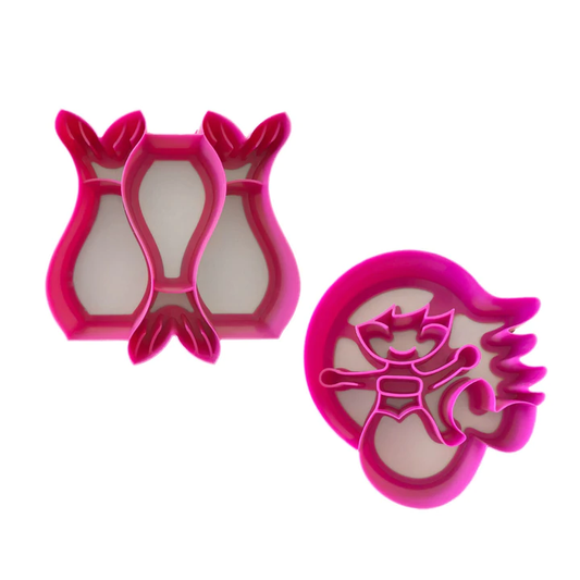 Lunch Punch Sandwich Cutters, Mermaid (Set of 2) - Healthy Snacks NZ