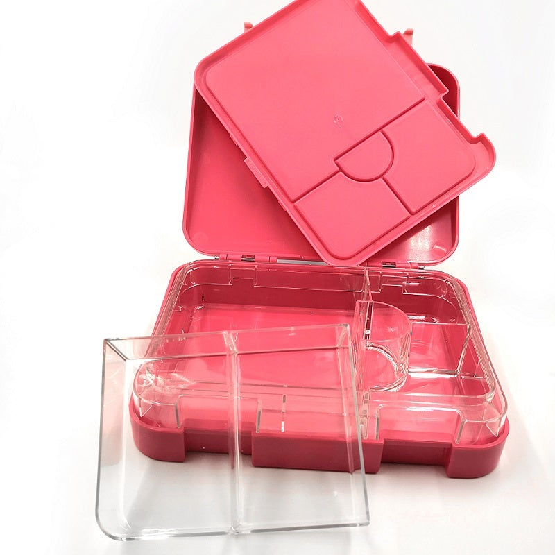Maxi Leakproof Convertible Bento 6 Lunch box Pink - Healthy Snacks NZ