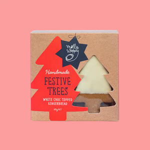 Molly Woppy, Xmas Gingerbread Festive Tree, 145g - Healthy Snacks NZ