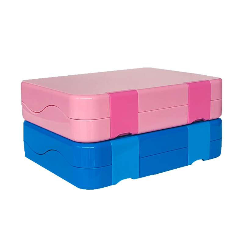 *NEW LOOK* Ultimate Bento 4/5 Leakproof Lunchbox, Blue/Pink - Healthy Snacks NZ