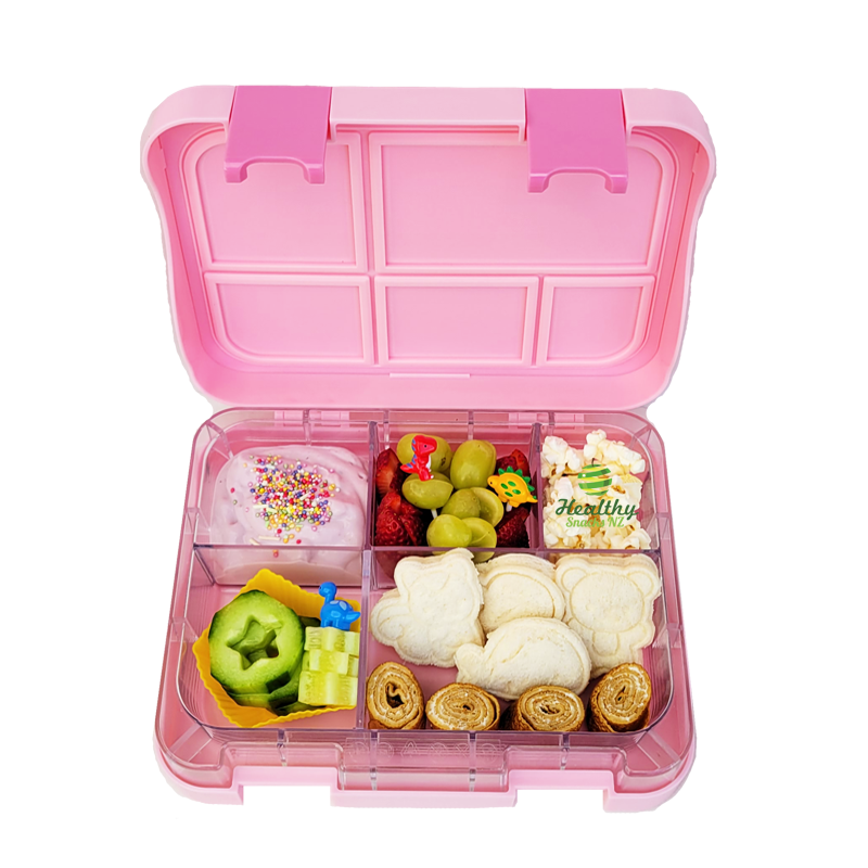 NEW Ultimate Bento 5 Lunchbox Pink Logo - Healthy Snacks NZ.png