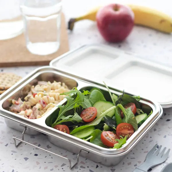 Nestling Stainless Steel Duo Leakproof Lunchbox Healthy Snacks NZ