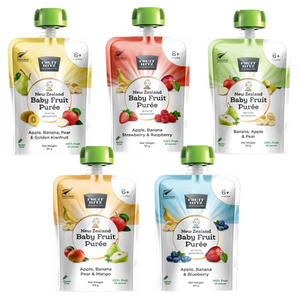 Fruit Hitz, NZ Baby Fruit Puree, Multiple Flavours, 90g - Healthy Snacks NZ