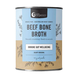 Nutra Organics, Beef Bone Broth, Hearty Original (DF/GF), 125g - Healthy Snacks NZ
