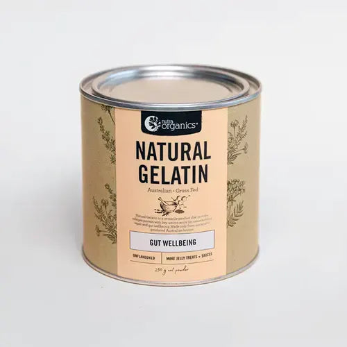 Nutra Organics, Natural Gelatin, 250g/500g - Healthy Snacks NZ