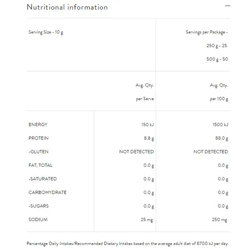 Nutra Organics, Natural Gelatin, 250g/500g - Healthy Snacks NZ