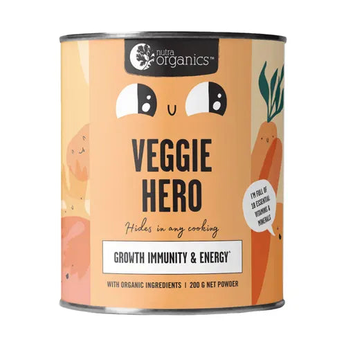 Nutra Organics, Veggie Hero, 200g - Healthy Snacks NZ