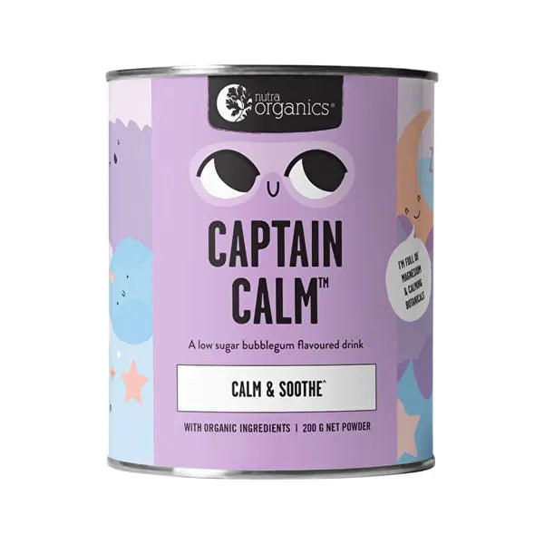 Nutra Organics, Captain Calm (GF/DF/V), 200g - Healthy Snacks NZ