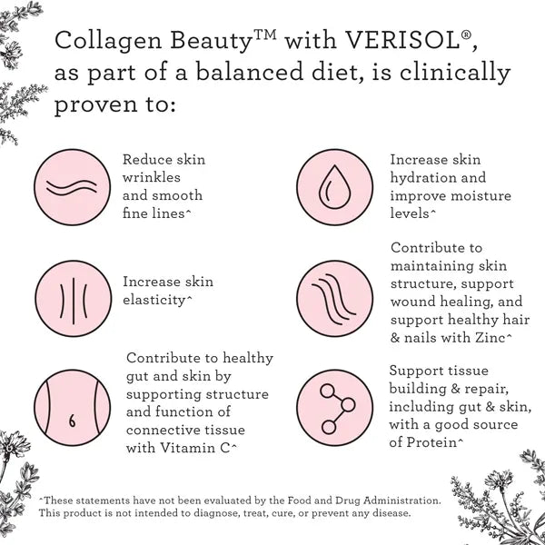 Nutra Organics, Collagen Beauty Verisol+C, Unflavored, 225g - Healthy Snacks NZ