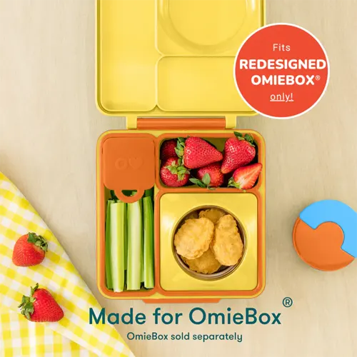 (2pc) OmieBox Silicone Dip Containers, Assorted Colours - Healthy Snacks NZ