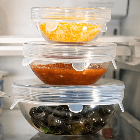 (6pc) Premium Reusable Silicone Stretchy Lids - Healthy Snacks NZ