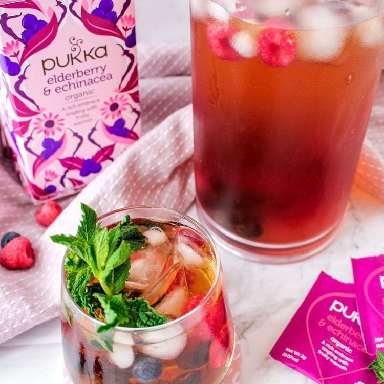 Pukka Organic Tea, Elderberry & Echinacea - Healthy Snacks NZ