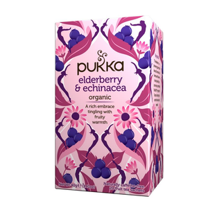 Pukka Organic Tea, Elderberry & Echinacea - Healthy Snacks NZ