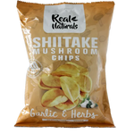 Load image into Gallery viewer, Real Naturals, Shiitake Mushroom Chips, Garlic &amp; Herb - Healthy Snacks NZ
