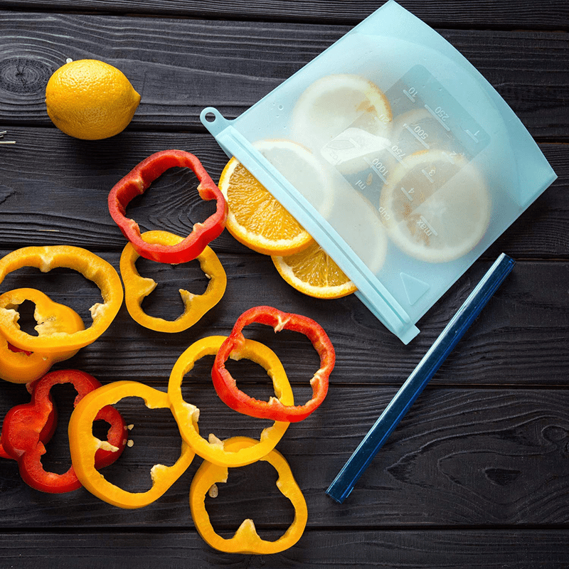 (3pc) Silicone Food Bags, Multiple Sizes - Healthy Snacks NZ