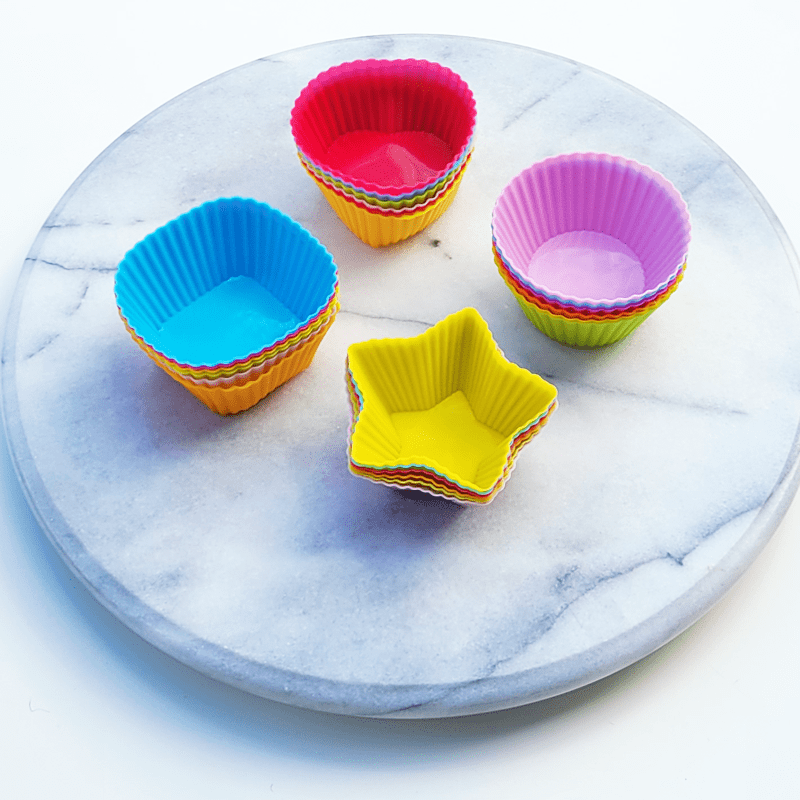 (6pc) Silicone Food Cups, Assorted - Healthy Snacks NZ