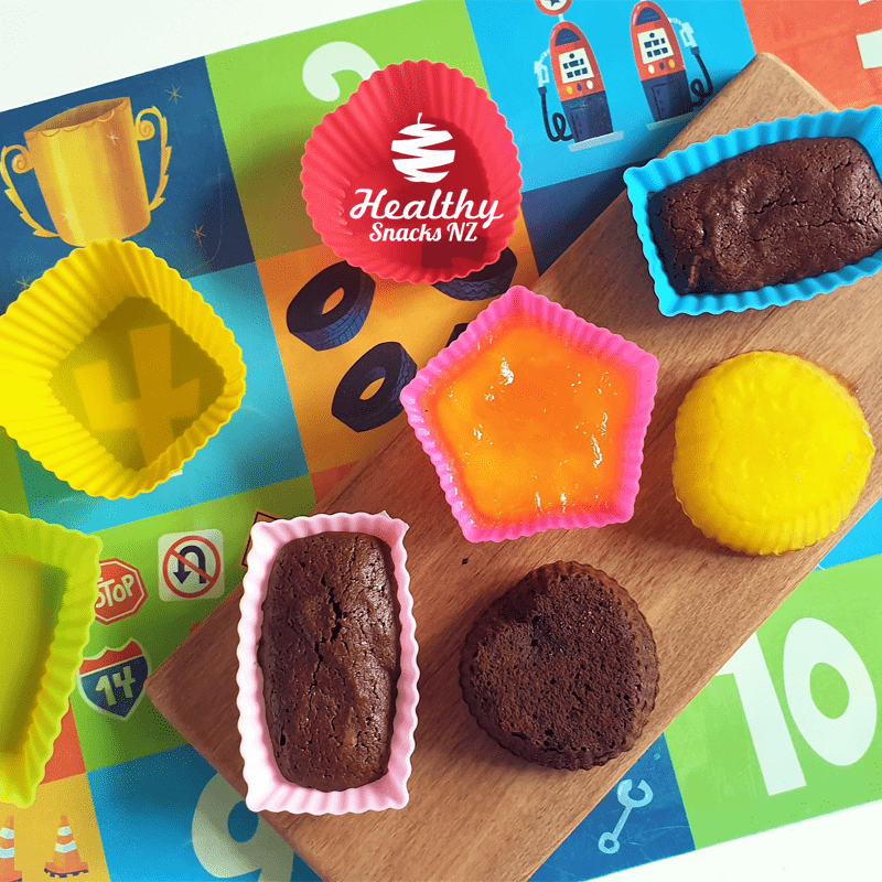 (6pc) Silicone Food Cups, Rectangular - Healthy Snacks NZ