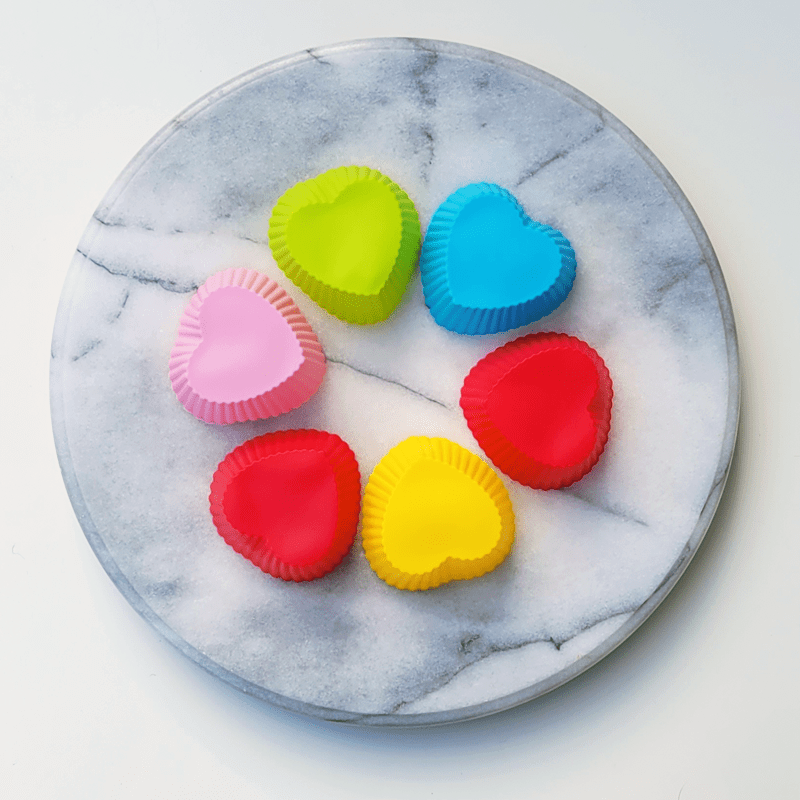(6pc) Silicone Food Cups, Assorted - Healthy Snacks NZ