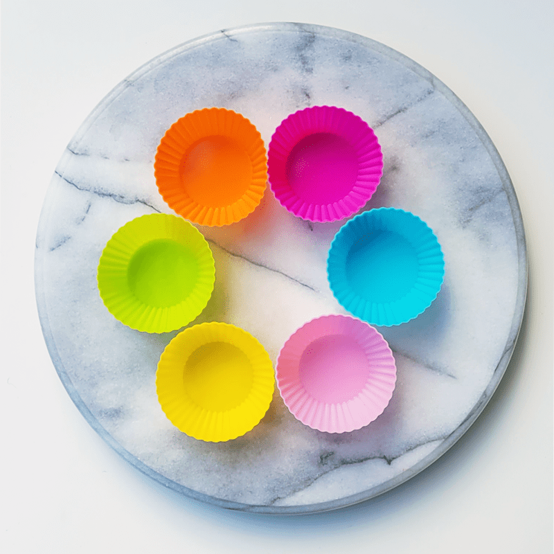 (6pc) Silicone Food Cups, Assorted - Healthy Snacks NZ
