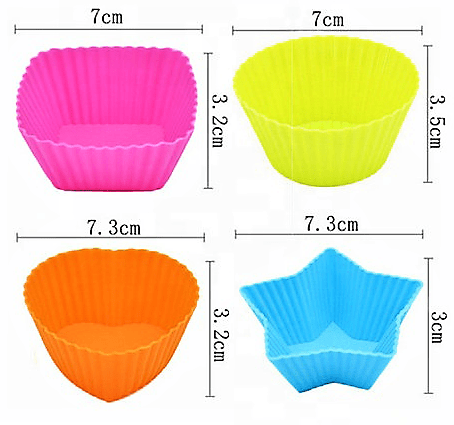 (6pc) Silicone Food Cups, Assorted - Healthy Snacks NZ