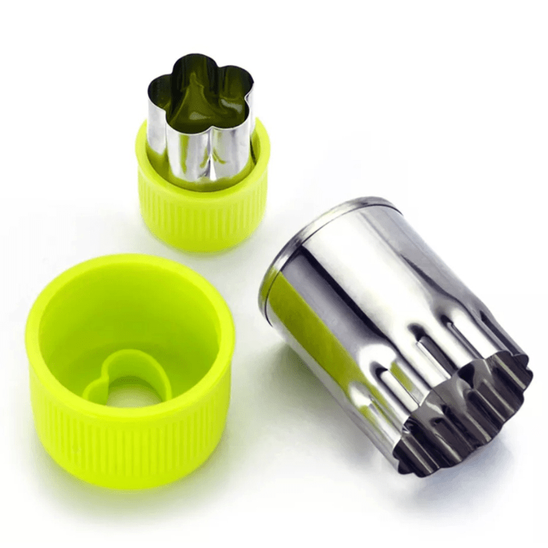 (9pc) Stainless Steel Fruit & Vege Cutters Set - Healthy Snacks NZ