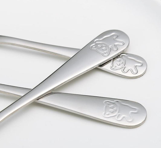 (4pc) Stainless Steel Kids Cutlery Set