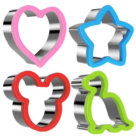(4pc) Stainless Steel Sandwich Cutters Set