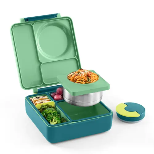 OmieBox V.2 Thermal Hot & Cold Lunchbox, Meadow - Healthy Snacks NZ