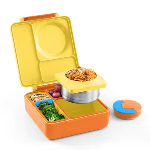 OmieBox V.2 Thermal Hot & Cold Lunchbox, Sunshine - Healthy Snacks NZ