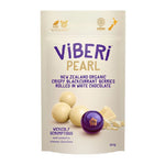 Load image into Gallery viewer, VIBERI, Organic Chocolate Rolled Blackcurrants, Pearl, 90g - Healthy Snacks NZ
