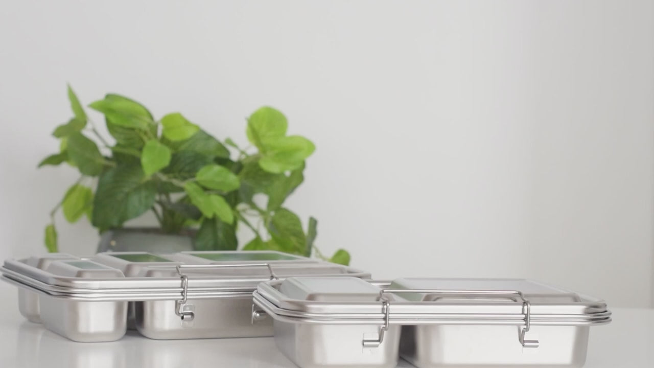 Nestling Stainless Steel Bento Box - Healthy Snacks NZ