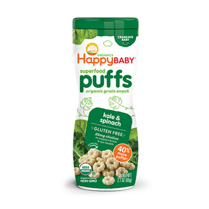 Organic Superfood Puffs, Kale & Spinach. Healthy Snacks NZ.