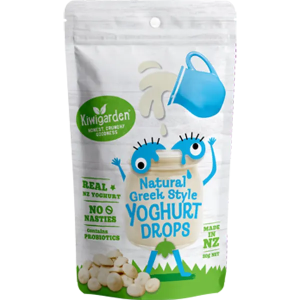 Kiwigarden, Natural Greek Yoghurt Drops, 20g - Healthy Snacks NZ.