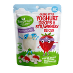 Load image into Gallery viewer, Kiwigarden, Greek-Style Yoghurt &amp; Strawberries. Freeze-dried snack. Easy, convenient, nutritious, toddler &amp; kids snack.
