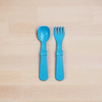 Load image into Gallery viewer, (2pc) Re-Play Utensils Sky Blue - Healthy Snacks NZ
