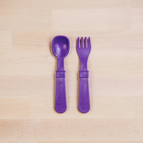 (2pc) Re-Play Utensils Amethyst - Healthy Snacks NZ