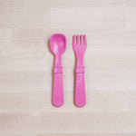 Load image into Gallery viewer, (2pc) Re-Play Utensils Bright Pink - Healthy Snacks NZ
